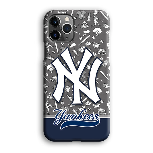 Baseball New York Yankees Platinum iPhone 12 Pro 3D Case