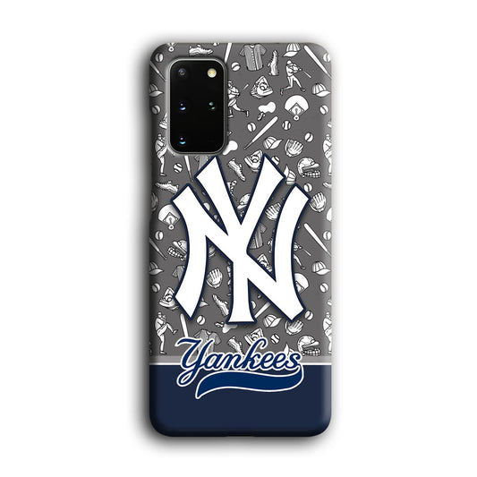 Baseball New York Yankees Platinum Samsung Galaxy S20 Plus 3D Case