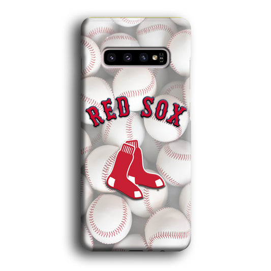 Baseball Boston Red Sox Balls Box Samsung Galaxy S10 Plus 3D Case