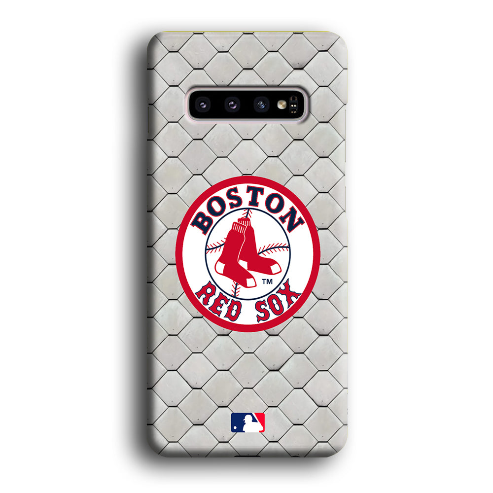 Baseball Boston Red Sox Ring Patern Samsung Galaxy S10 Plus 3D Case