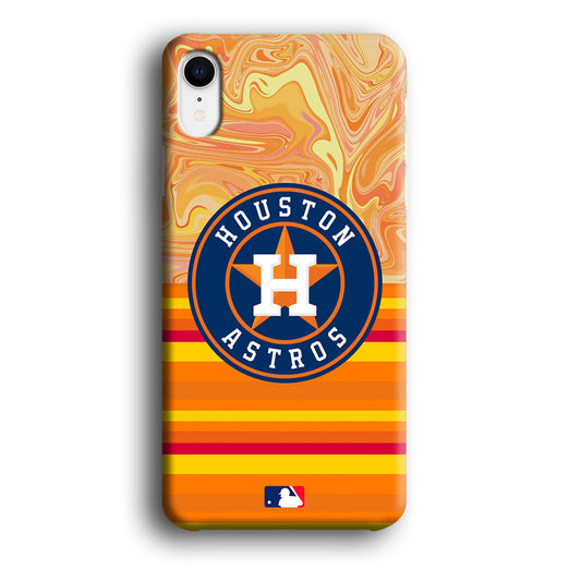 Baseball Houston Astros Oranje Theme iPhone XR 3D Case