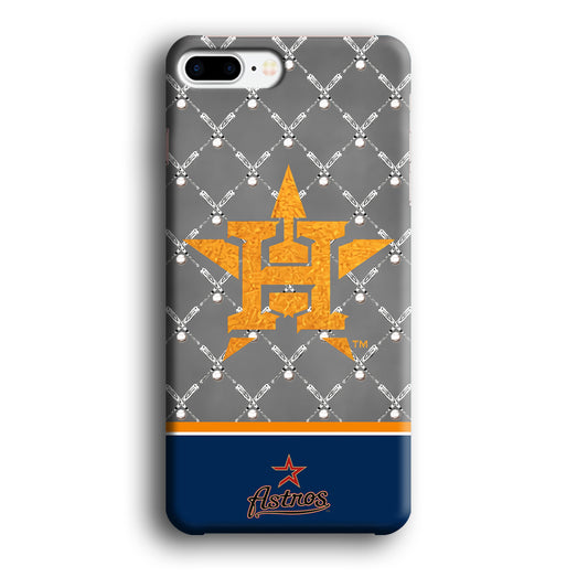 Baseball Houston Astros Stick Patern Logos iPhone 8 Plus 3D Case