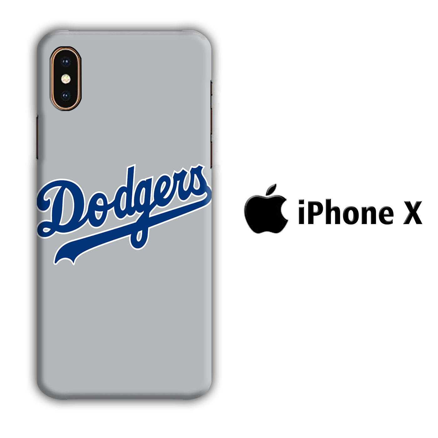 Baseball LA Dodgers 002 iPhone X 3D Case - cleverny