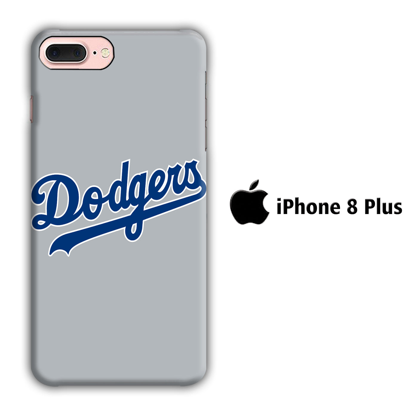 Baseball LA Dodgers 002 iPhone 8 Plus 3D Case - cleverny