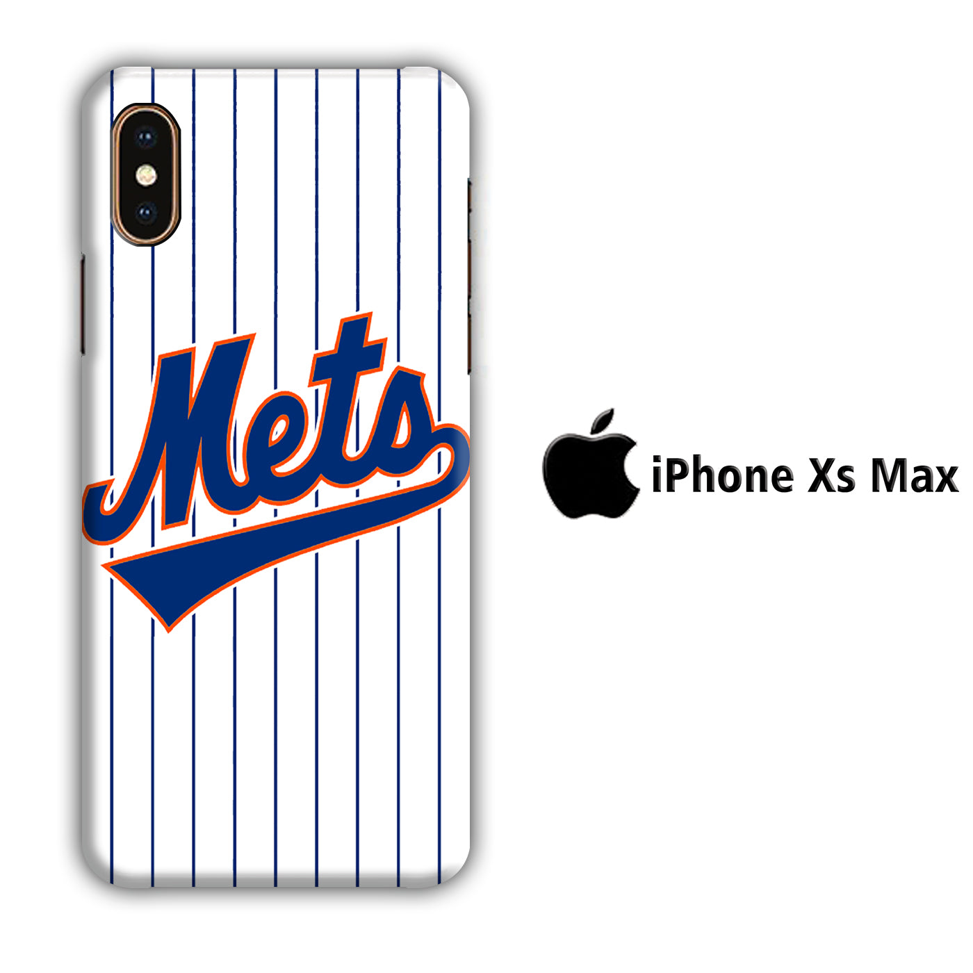 Baseball New York Mets iPhone Xs Max 3D Case - cleverny