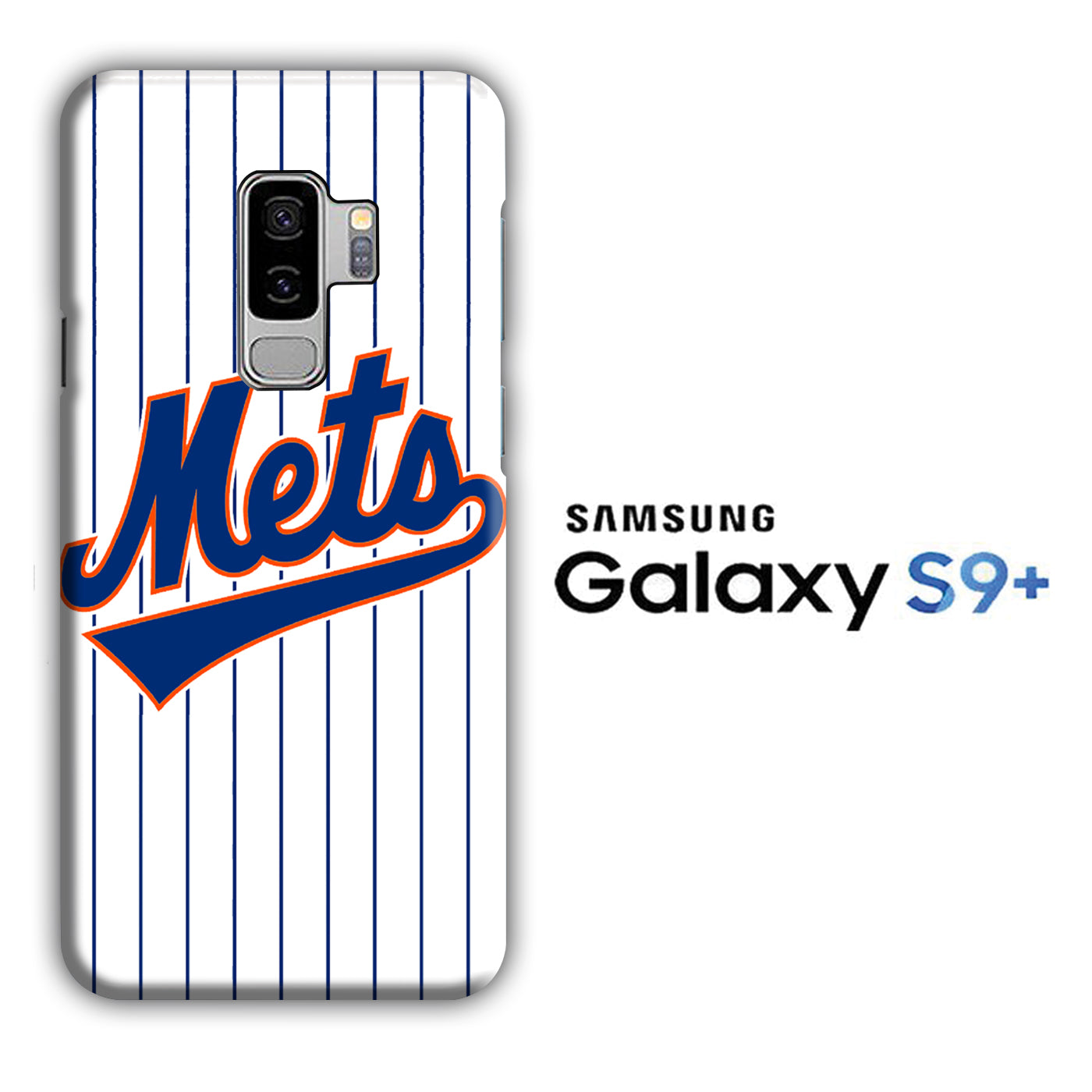 Baseball New York Mets Samsung Galaxy S9 Plus 3D Case - cleverny