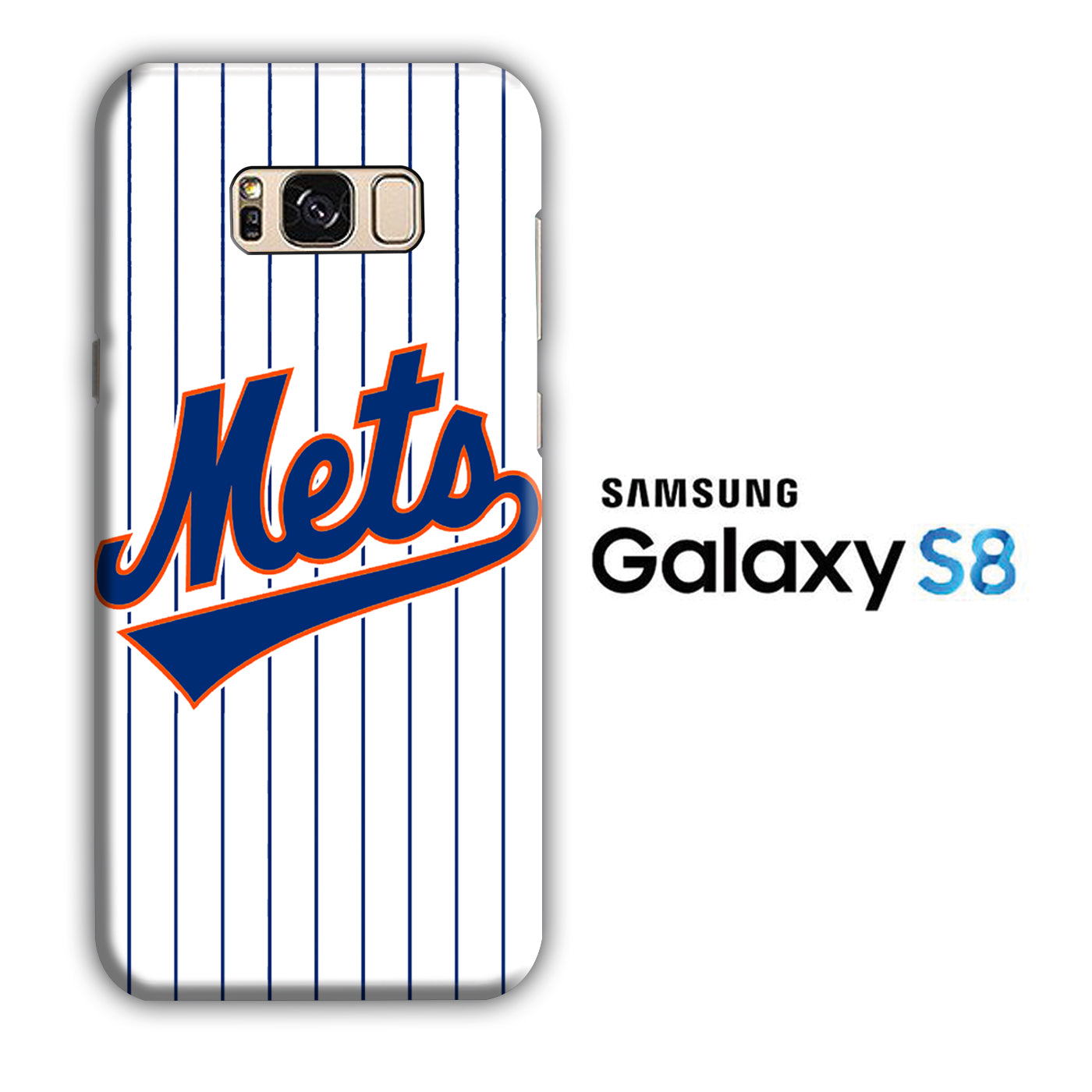 Baseball New York Mets Samsung Galaxy S8 3D Case - cleverny