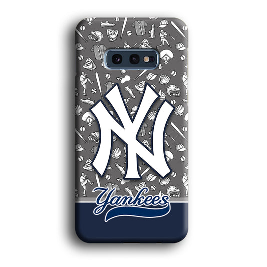 Baseball New York Yankees Platinum Samsung Galaxy S10E 3D Case