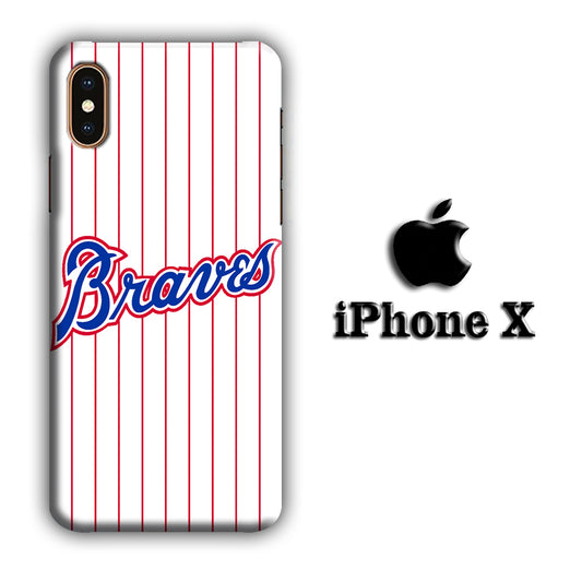 Baseball Team of Atlanta Braves iPhone X 3D Case