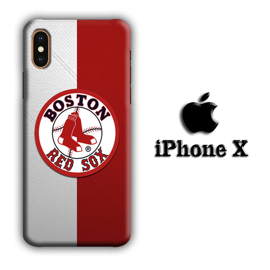 Baseball Team of Boston Red Sox 03 iPhone X 3D Case