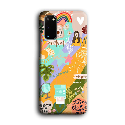 Be Grateful and Awesome Samsung Galaxy S20 3D Case