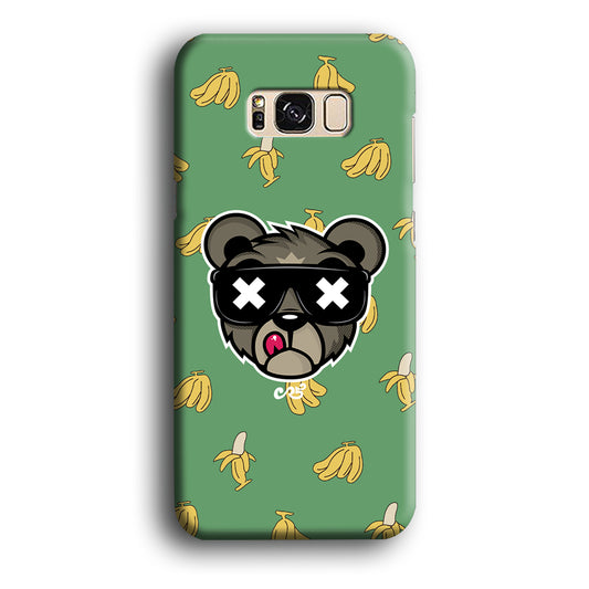 Bear Head Banana Patern Samsung Galaxy S8 3D Case