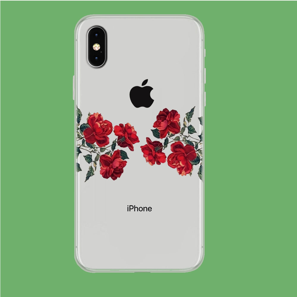 Both With Roses iPhone Xs Max Clear Case