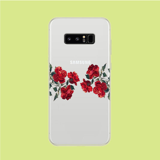 Both With Roses Samsung Galaxy Note 8 Clear Case