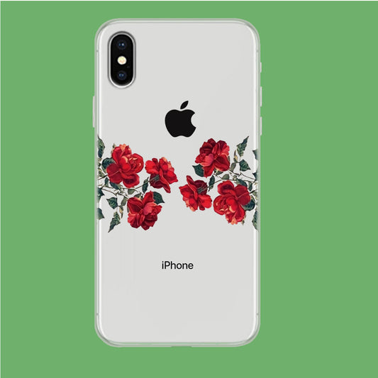 Both With Roses iPhone Xs Clear Case