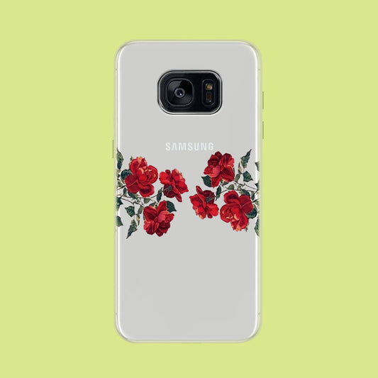Both With Roses Samsung Galaxy S7 Edge Clear Case