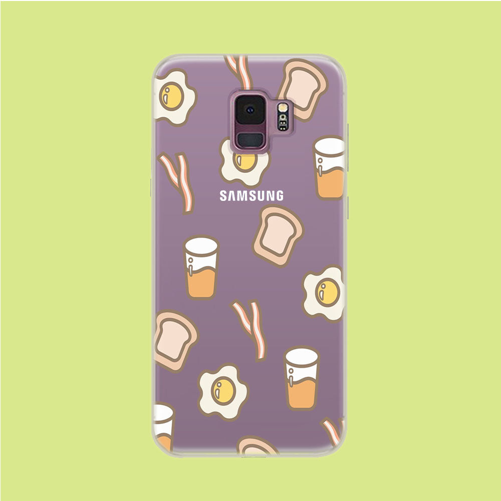 Breakfast Today Samsung Galaxy S9 Clear Case
