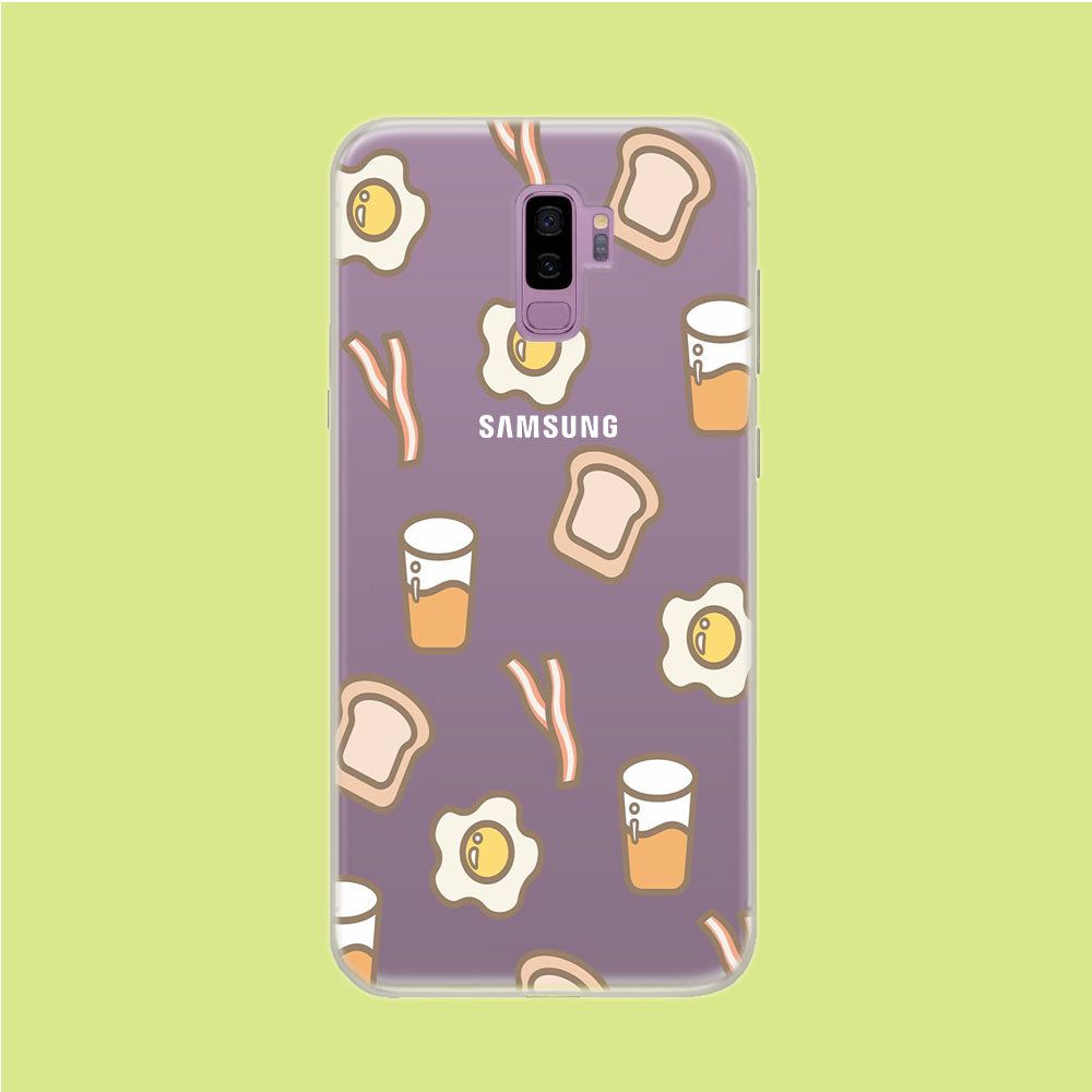 Breakfast Today Samsung Galaxy S9 Plus Clear Case