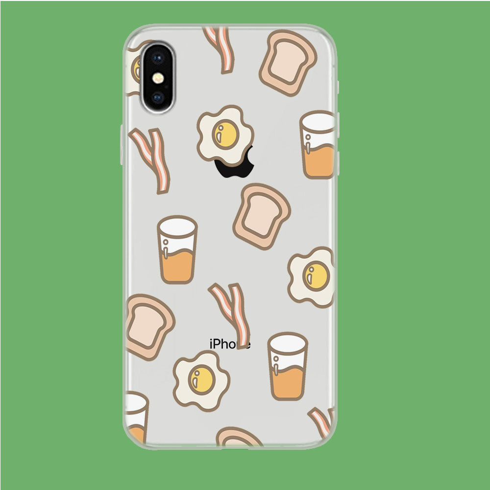 Breakfast Today iPhone Xs Clear Case