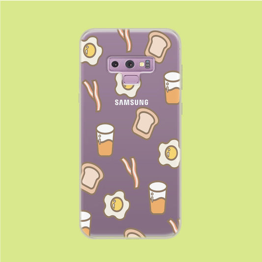 Breakfast Today Samsung Galaxy Note 9 Clear Case