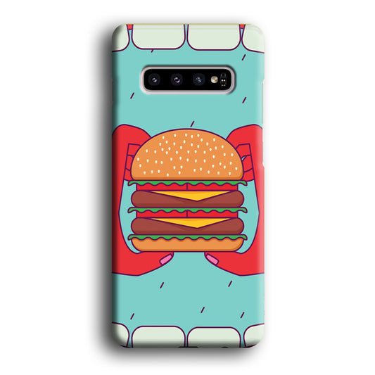 Burgers Double Meat Samsung Galaxy S10 3D Case