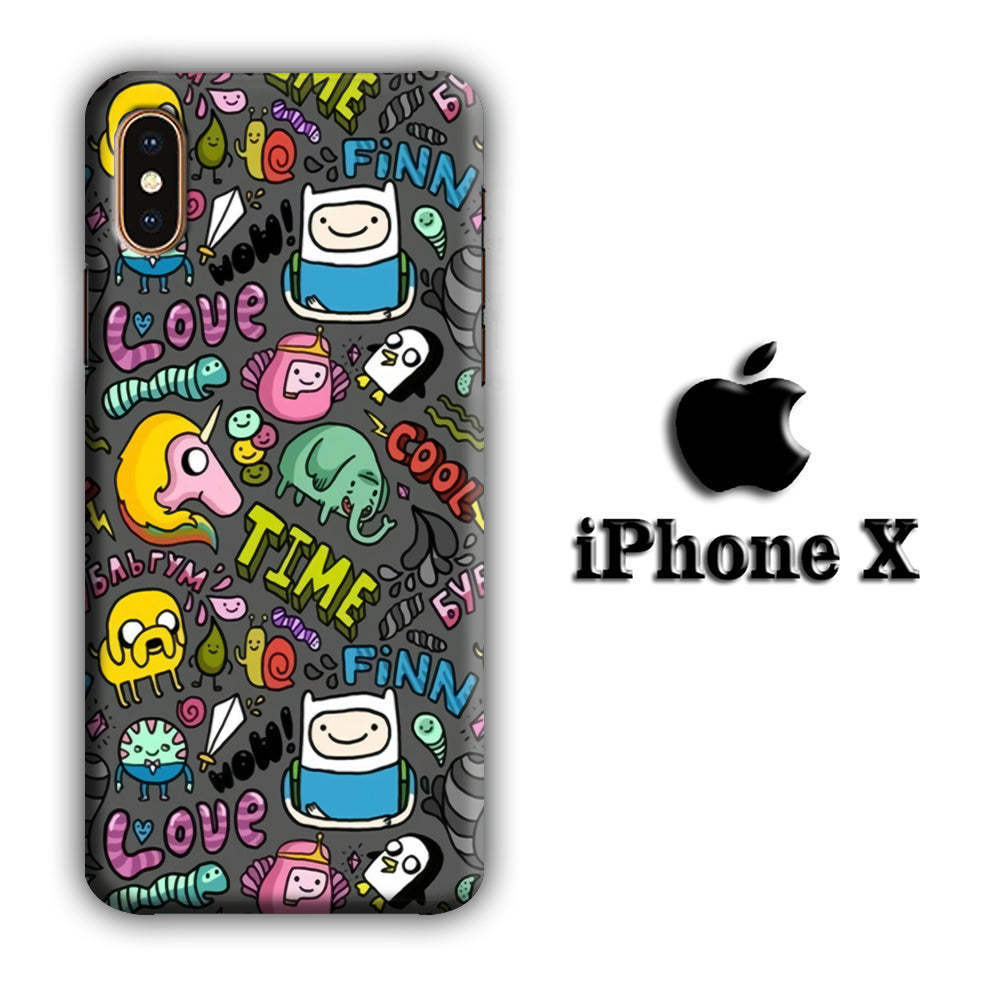 CN Adventure Time Collage of Movie iPhone X 3D Case