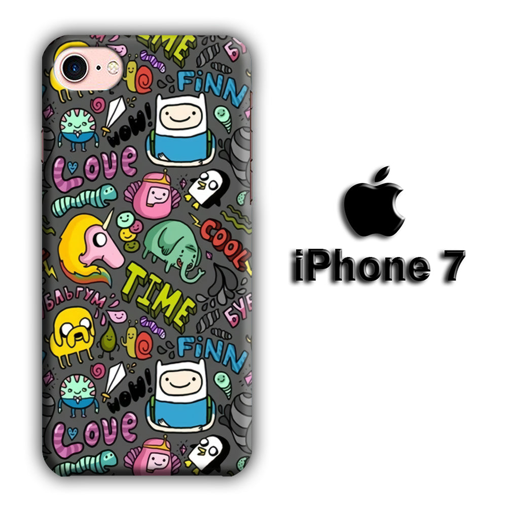 CN Adventure Time Collage of Movie iPhone 7 3D Case