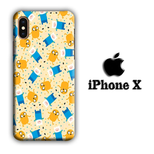 CN Adventure Time Jake and Finn iPhone X 3D Case