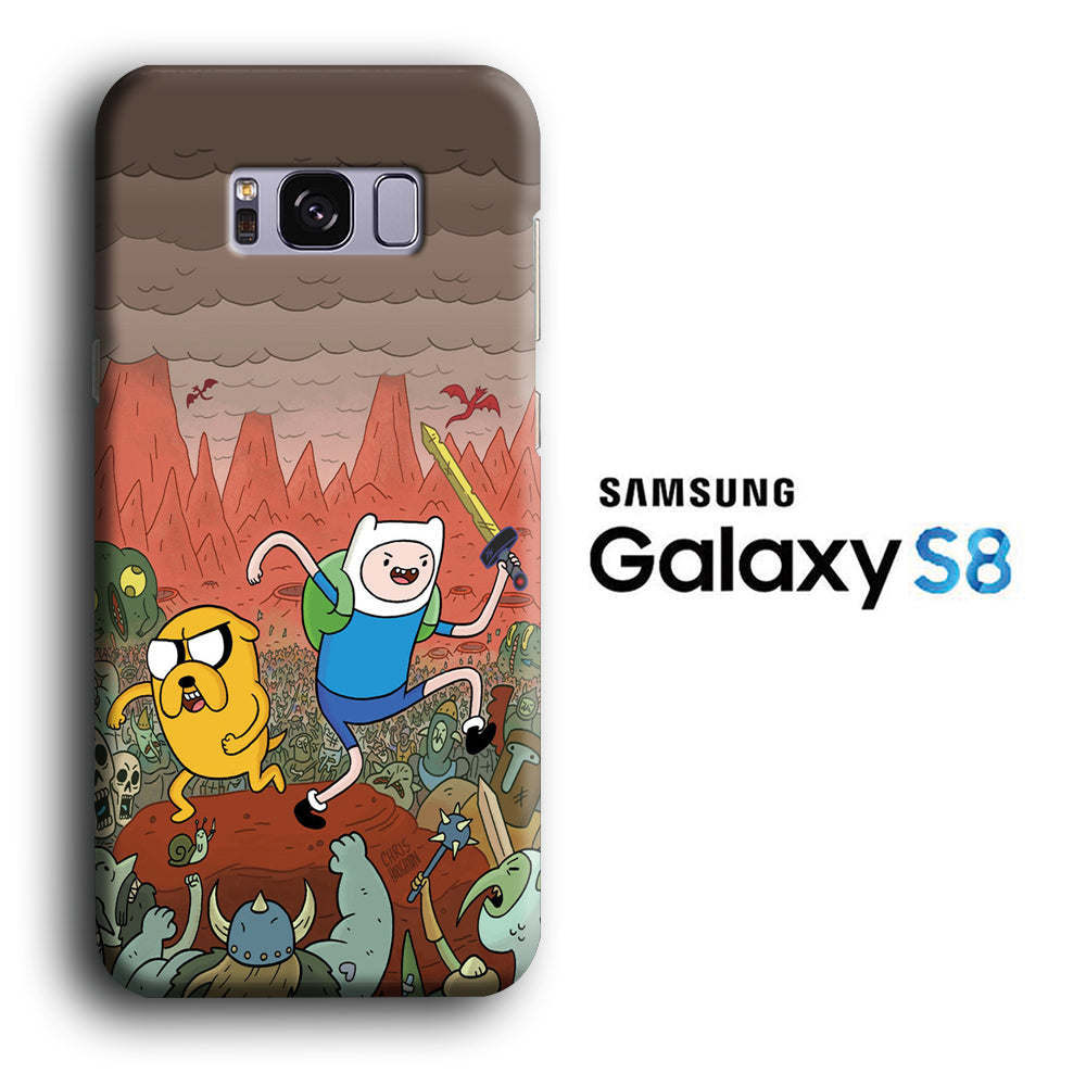 CN Adventure Time Mountain Battle Samsung Galaxy S8 3D Case