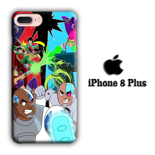 CN Teen Titans Mirror Enemy iPhone 8 Plus 3D Case