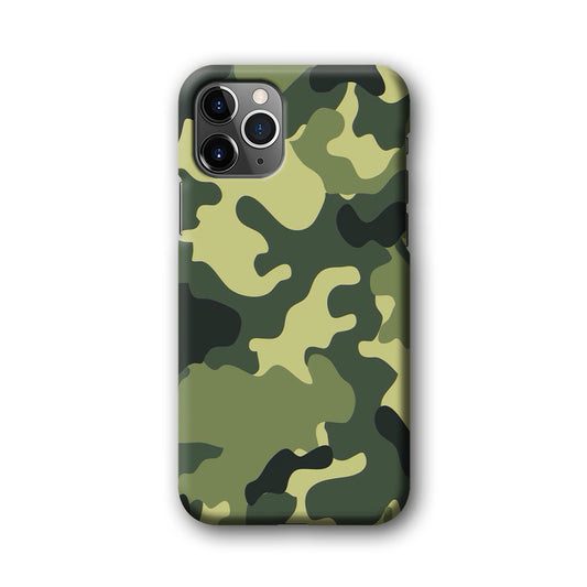 Camo Dark Green Curve Patern iPhone 11 Pro Max 3D Case