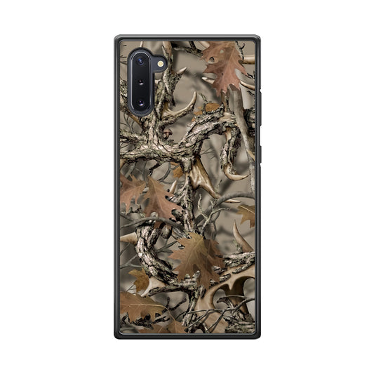 Camo Dry Leaves and Deer Horns Samsung Galaxy Note 10 Case