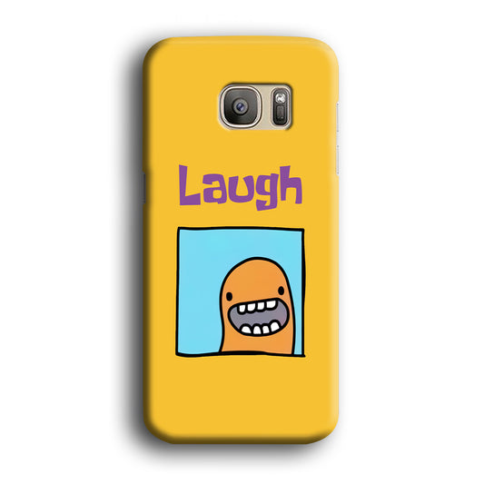 Cartoon Frame 'Laugh' Samsung Galaxy S7 Edge 3D Case