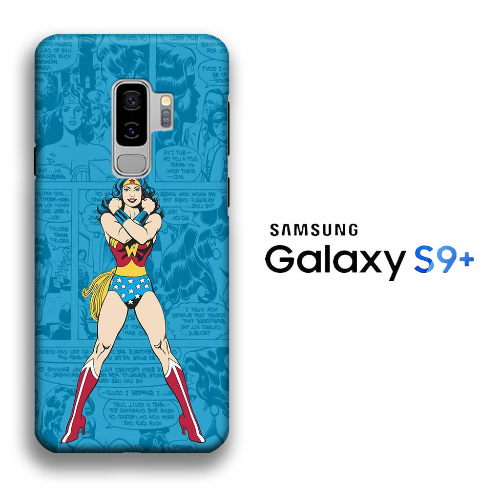 Cartoon in Comics of Wonderwoman Samsung Galaxy S9 Plus 3D Case