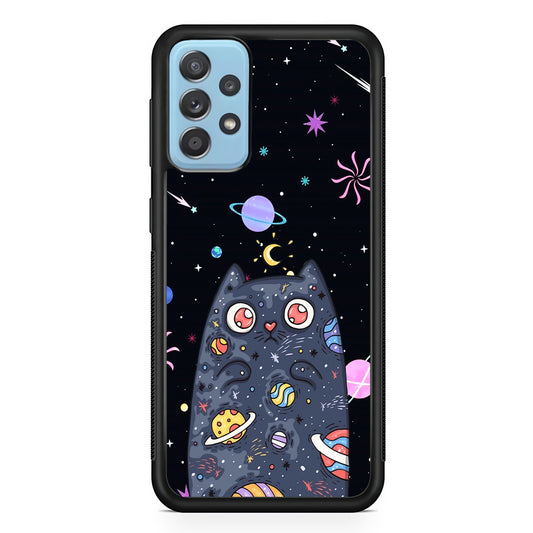 Cat Aesthetic Space Owner Samsung Galaxy A72 Case