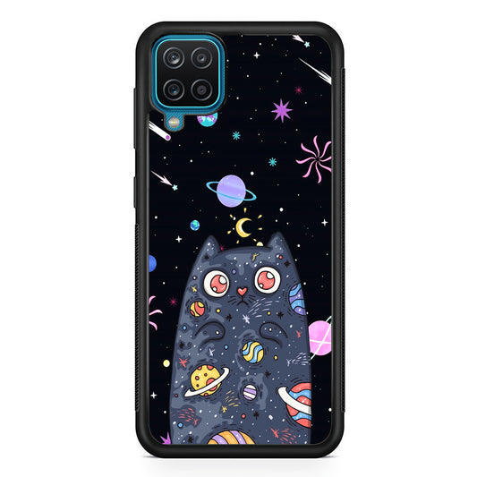 Cat Aesthetic Space Owner Samsung Galaxy A12 Case