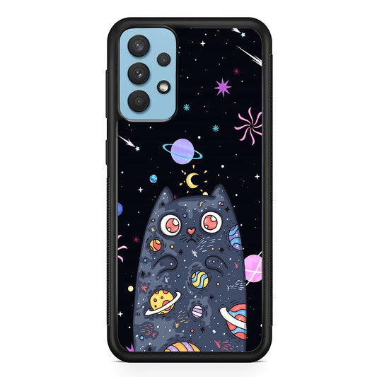 Cat Aesthetic Space Owner Samsung Galaxy A32 Case