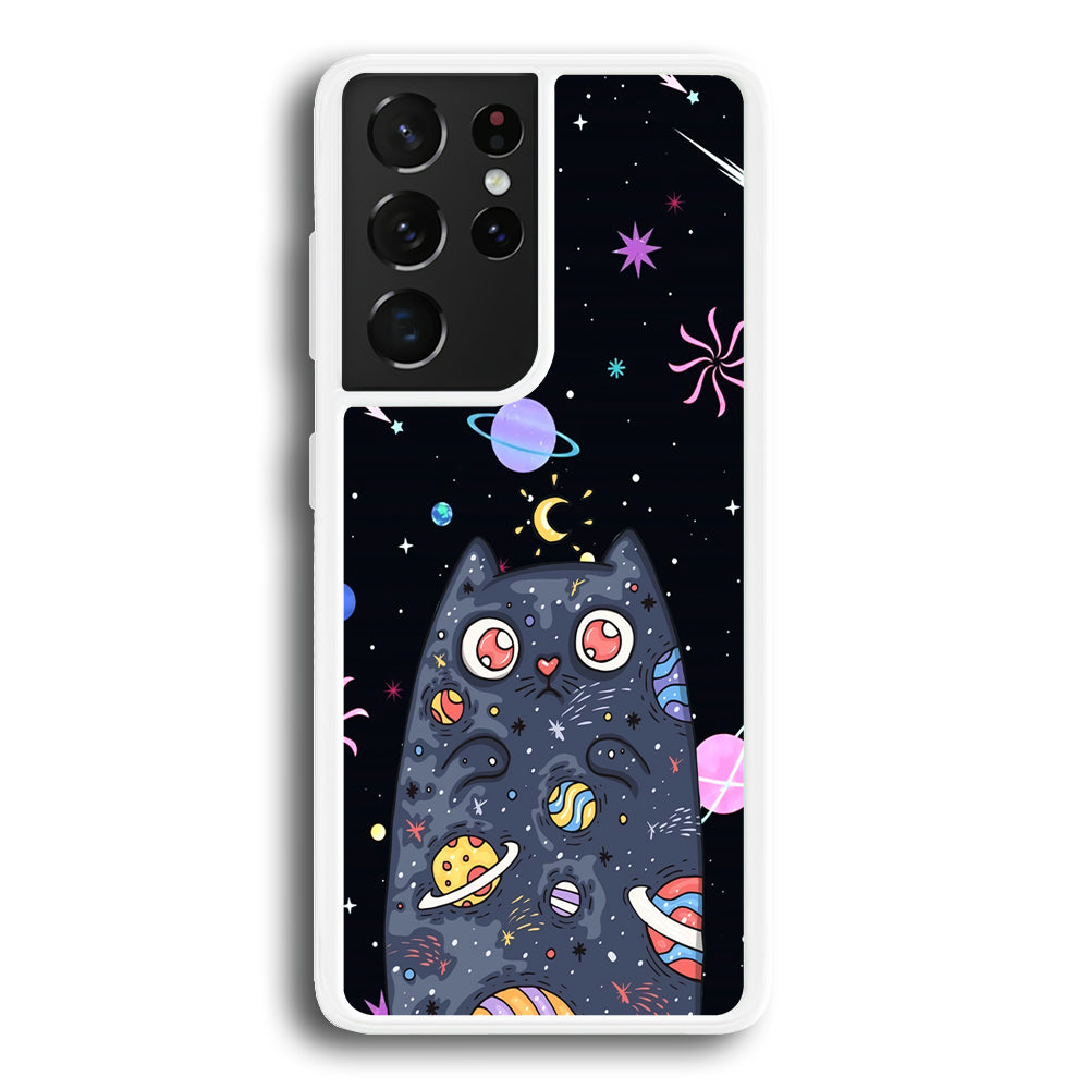 Cat Aesthetic Space Owner Samsung Galaxy S21 Ultra Case