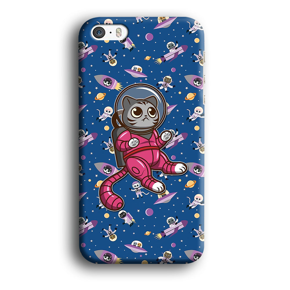 Cat Astronaut From Earth iPhone 5 | 5s 3D Case
