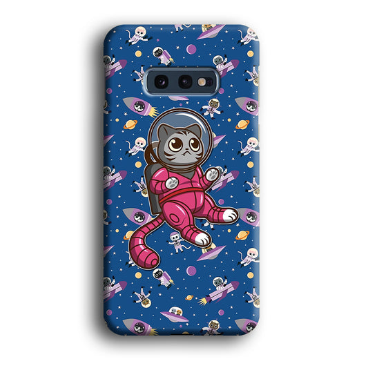 Cat Astronaut From Earth Samsung Galaxy S10E 3D Case