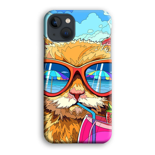 Cat Holiday Feel Like a Boss iPhone 13 3D Case