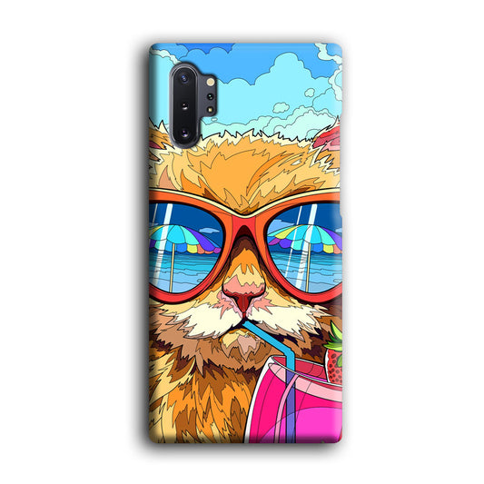 Cat Holiday Feel Like a Boss Samsung Galaxy Note 10 Plus 3D Case