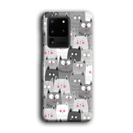 Cat Smily Collage Samsung Galaxy S20 Ultra 3D Case