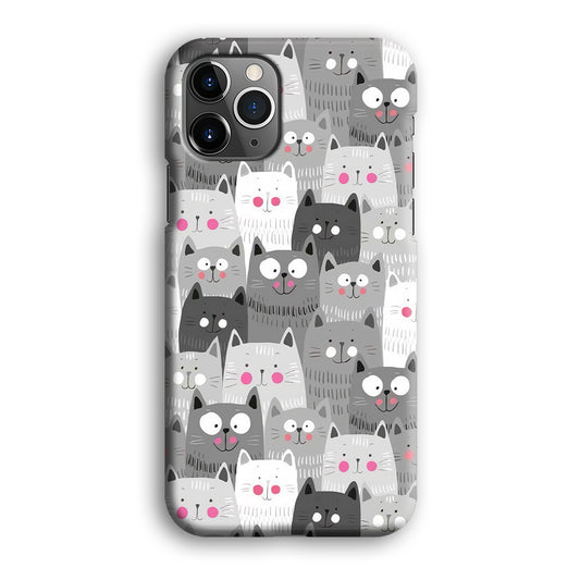 Cat Smily Collage iPhone 12 Pro 3D Case