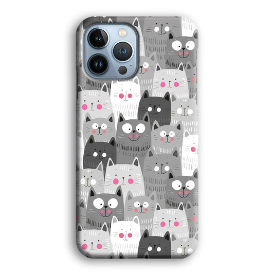 Cat Smily Collage iPhone 13 Pro 3D Case