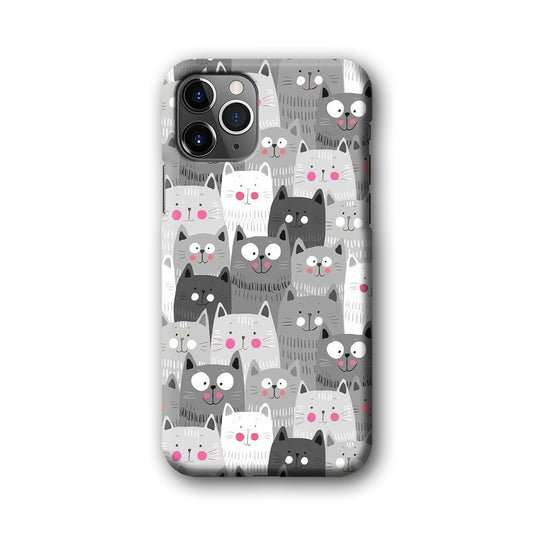 Cat Smily Collage iPhone 11 Pro Max 3D Case