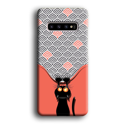 Cat Wall Scratch Samsung Galaxy S10 3D Case