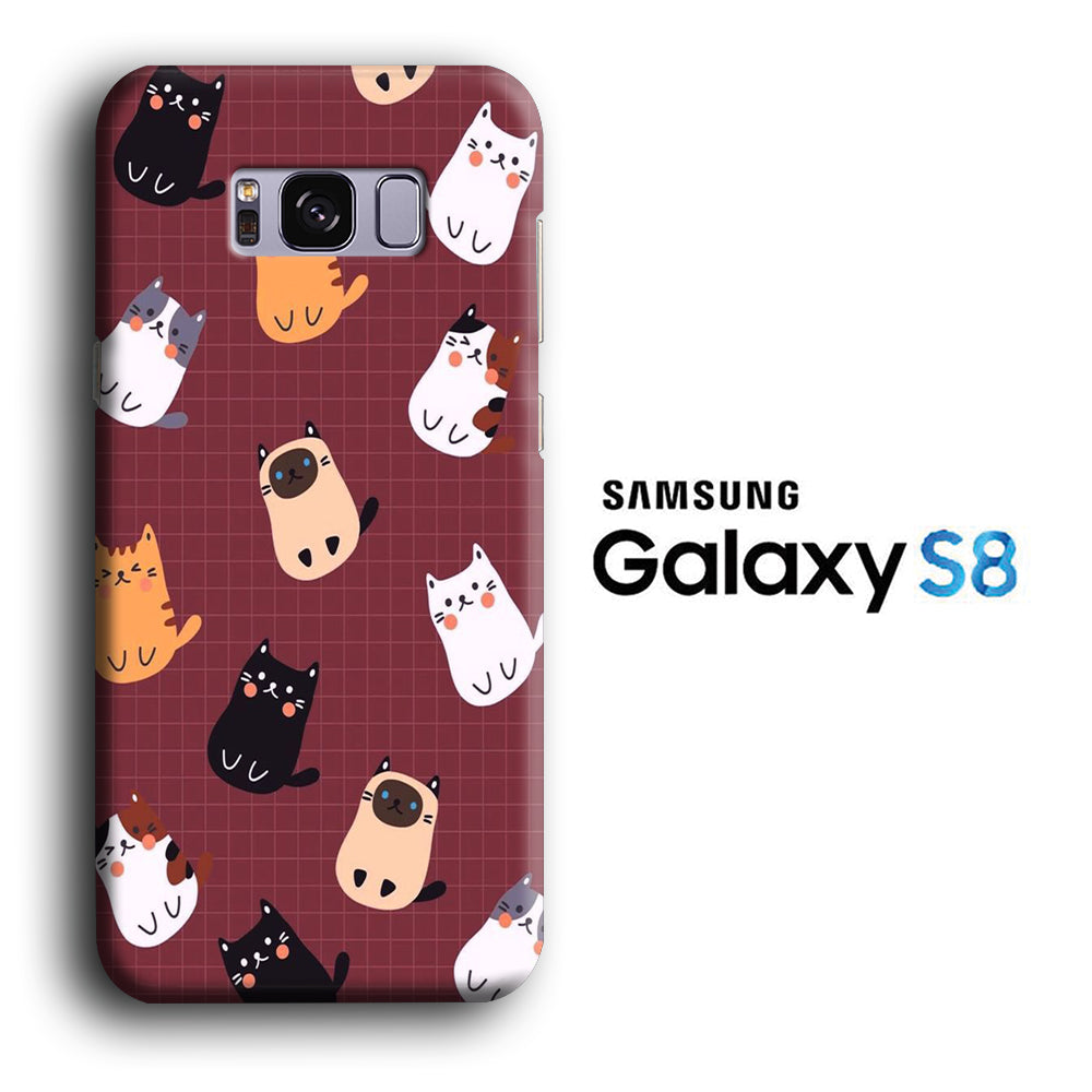 Cat Display Samsung Galaxy S8 3D Case