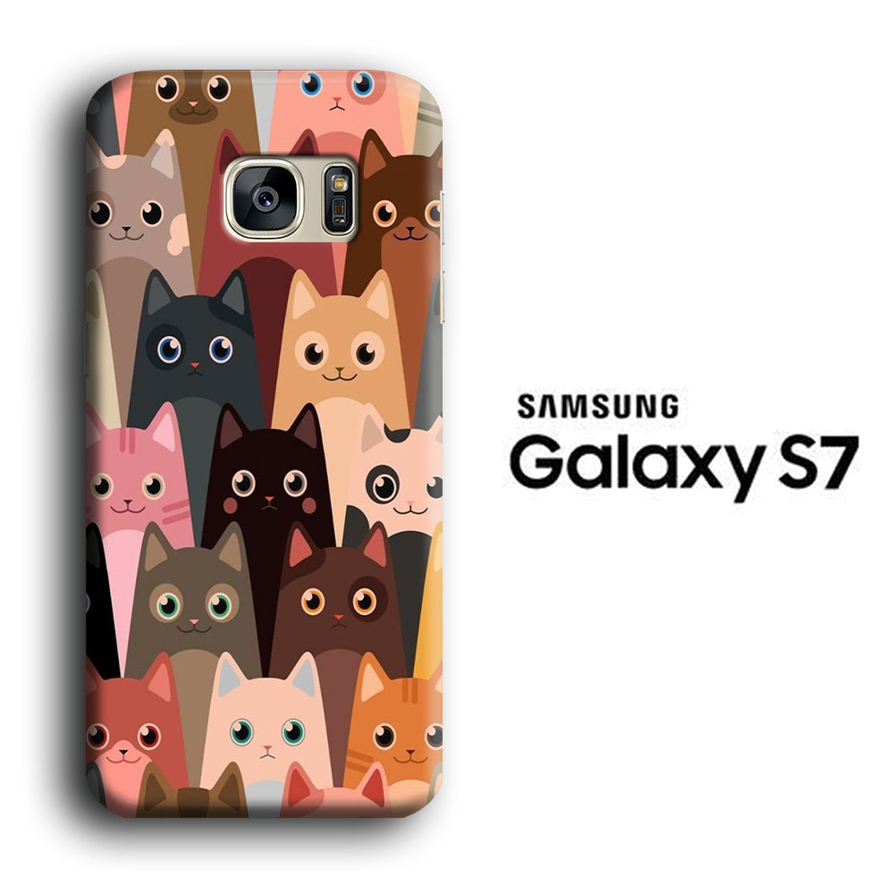 Cat Photo Class Samsung Galaxy S7 3D Case