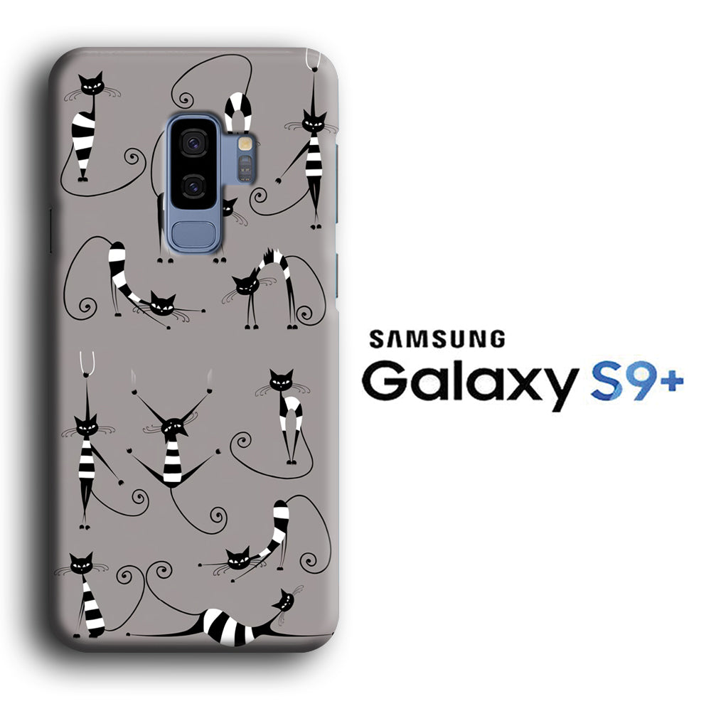 Cat and Muscle Power Samsung Galaxy S9 Plus 3D Case